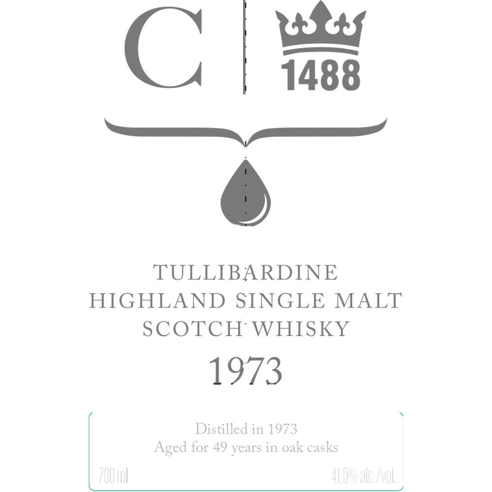 Tullibardine 49 Year Old 1973 Scotch Tullibardine   