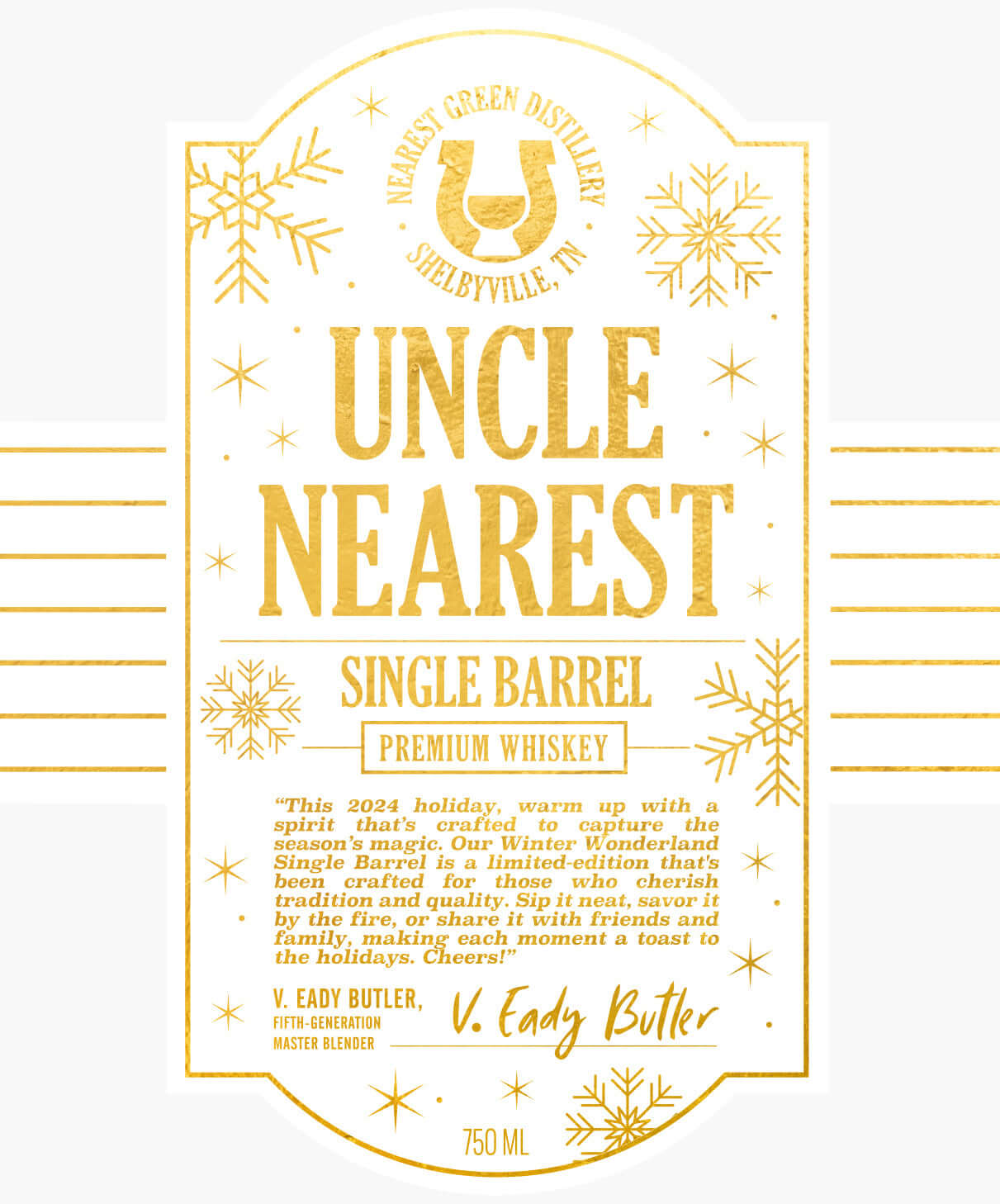 Uncle Nearest Single Barrel Premium Whiskey Winter Wonderland Edition Whiskey Uncle Nearest