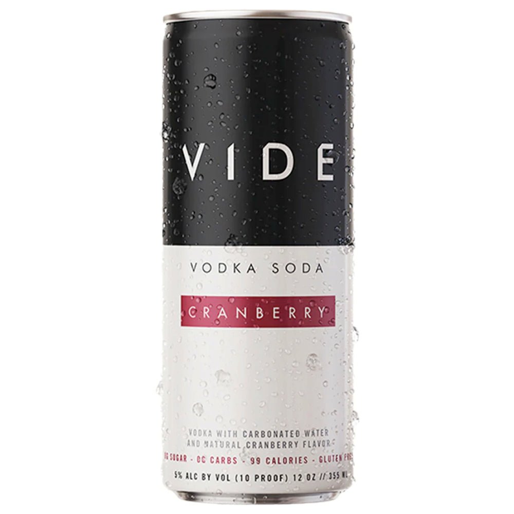 VIDE Cranberry Vodka Soda 4PK Hard Seltzer VIDE   