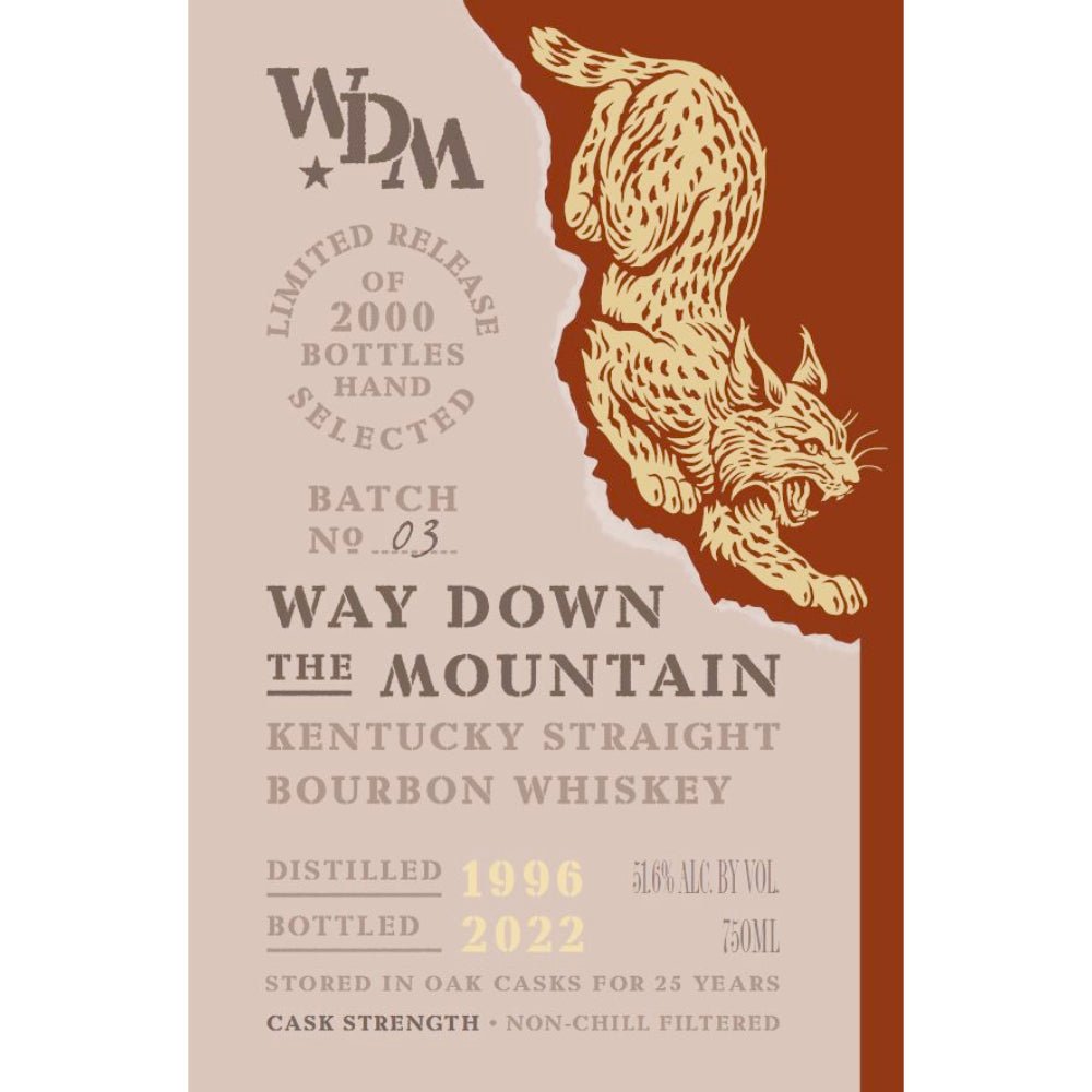 Way Down the Mountain 25 Year Old Kentucky Straight Bourbon Bourbon Way Down Bourbon Co.   