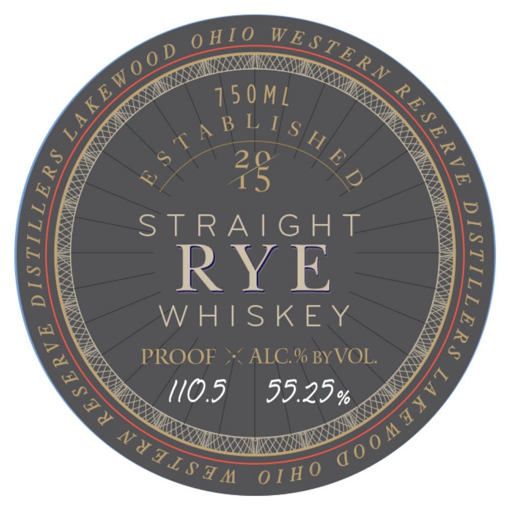 Western Reserve 6 Year Old Barrel Proof Straight Rye Rye Whiskey Western Reserve Distillers   