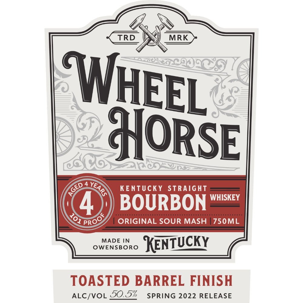 Wheel Horse 4 Year Old Toasted Barrel Finish Bourbon Bourbon Wheel Horse   