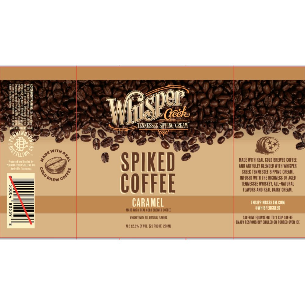 Whisper Creek Spiked Coffee Caramel Liqueur Whisper Creek