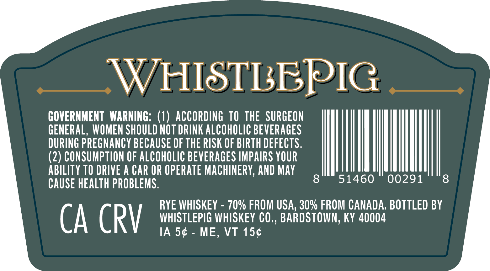 WhistlePig FarmStock Rye Whiskey Farmhouse Batch 50ml Rye Whiskey WhistlePig   