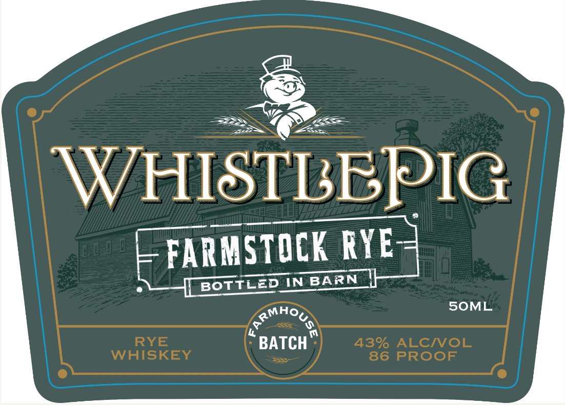 WhistlePig FarmStock Rye Whiskey Farmhouse Batch 50ml Rye Whiskey WhistlePig   