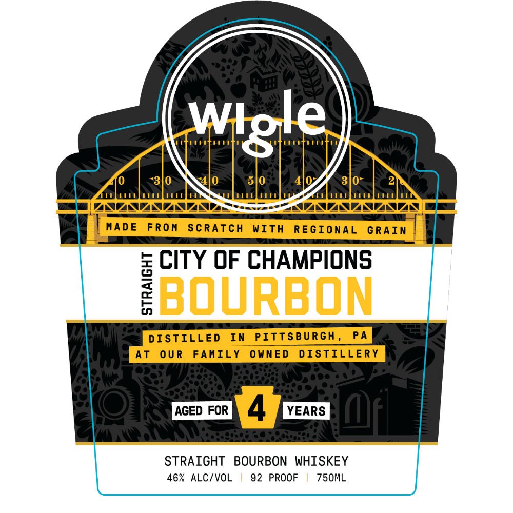 Wigle 4 Year Old City of Champions Bourbon Bourbon Wigle Whiskey   