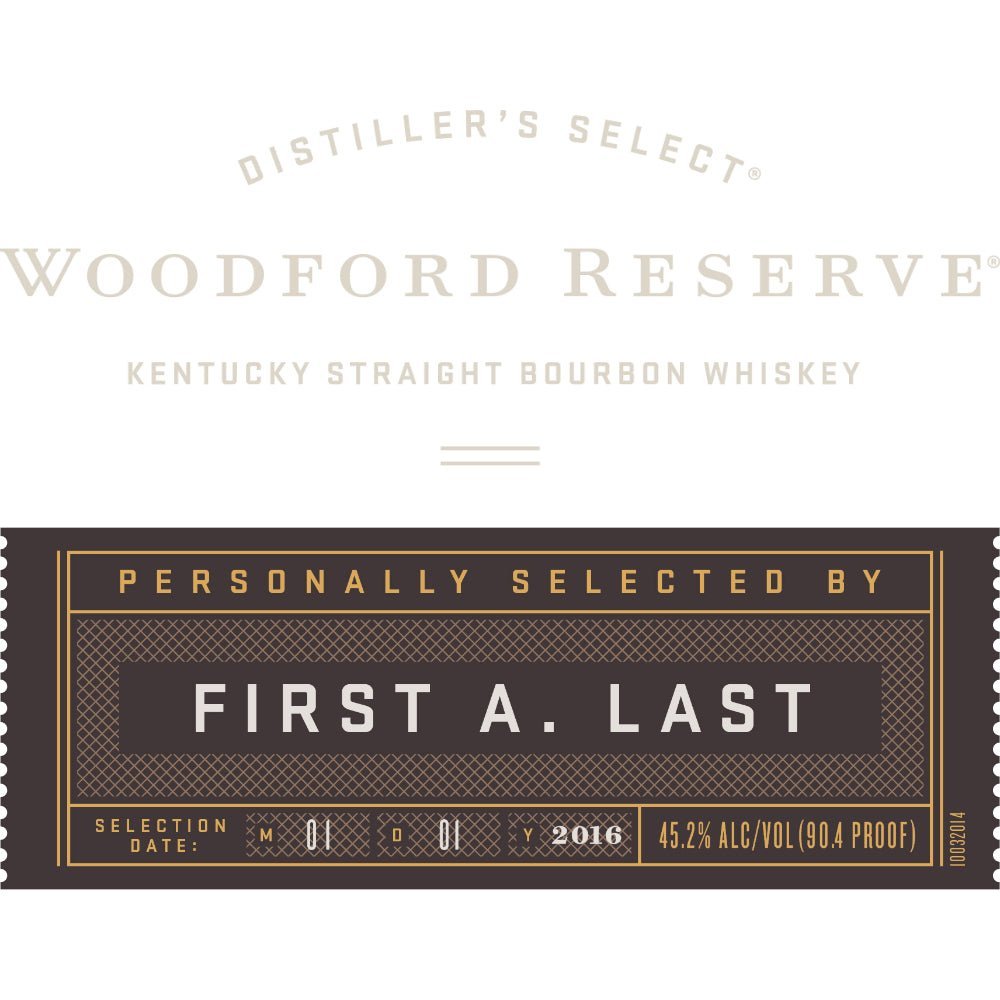 Woodford Reserve Distiller’s Select Personal Selection Bourbon Bourbon Woodford Reserve   