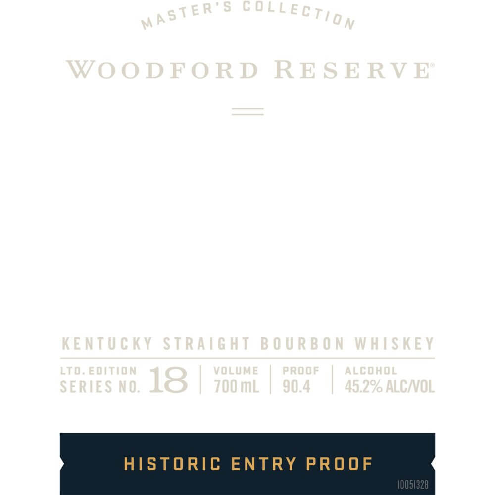 Woodford Reserve Master’s Collection Historic Entry Proof Straight Bourbon Bourbon Woodford Reserve