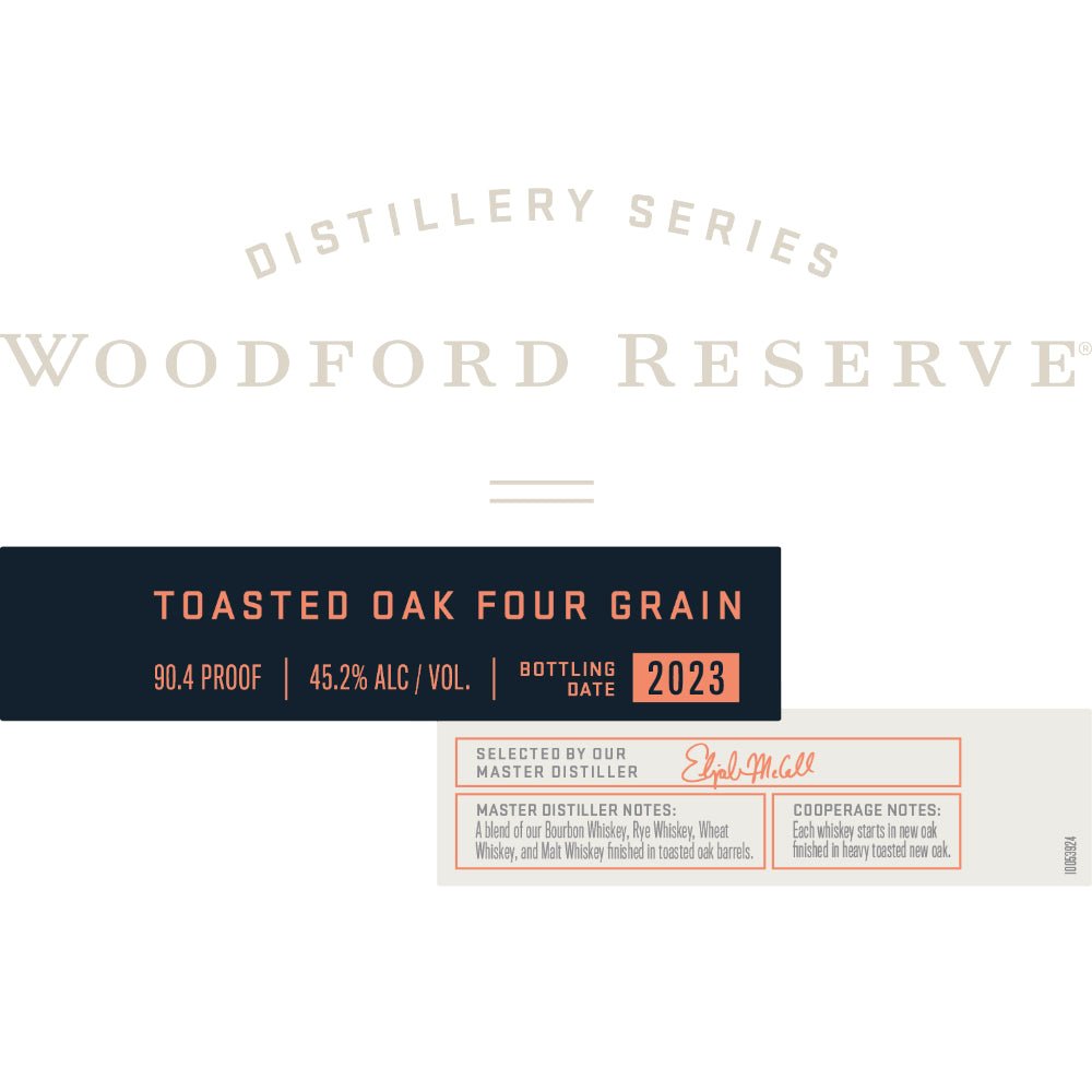 Woodford Reserve Toasted Oak Four Grain 2023 Bourbon Woodford Reserve   