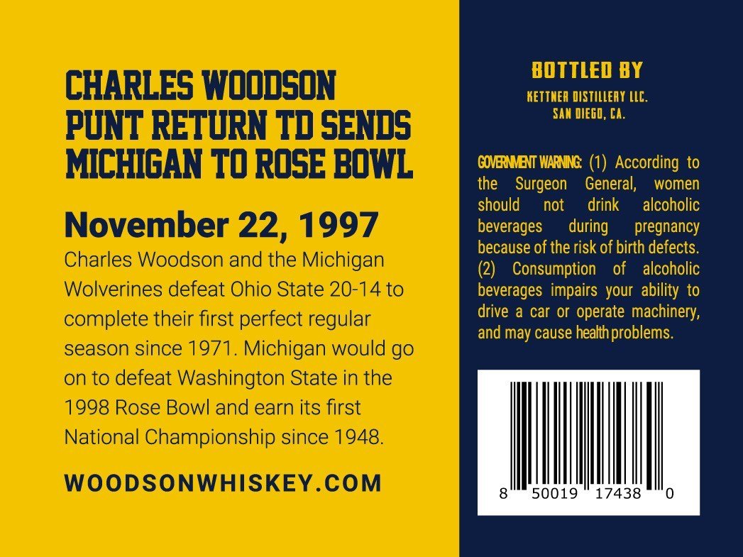 Woodson Bourbon Whiskey Limited Edition Michigan Commemorative Bottle  Main Street Liquor   