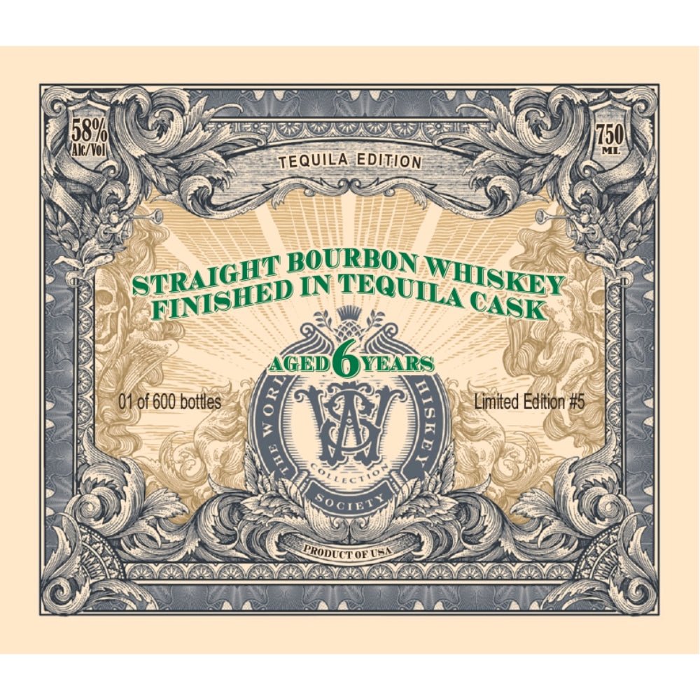 World Whiskey Society Classic Collection Bourbon Finished In Tequila Casks Bourbon World Whiskey Society