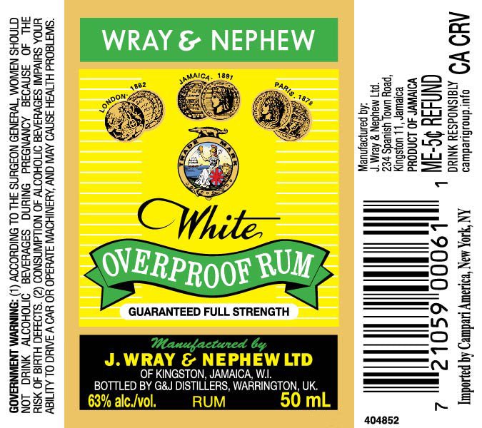 Wray & Nephew White Overproof Rum Rum Wray & Nephew